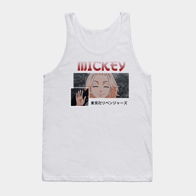 Mickey White Tank Top by Qalbi studio